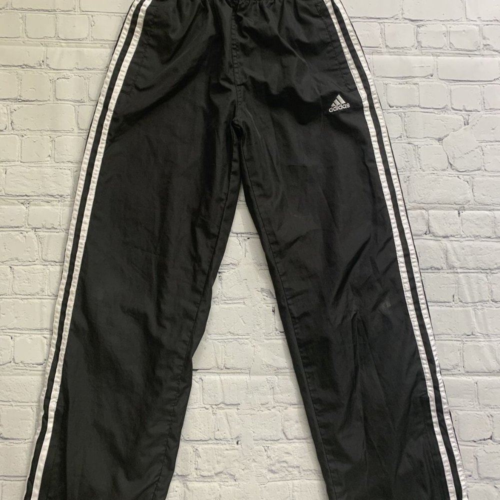 Adidas Youth Size Medium (10-12) Black White Athle - Picture 4 of 5